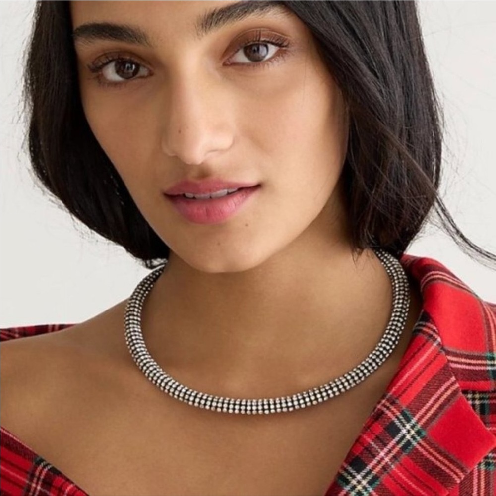 J. Crew Crystal collar necklace